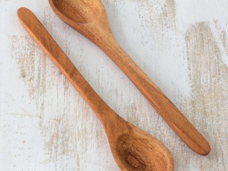 Natural Cuisine Cedar Wood Serving Spoons Hot on Sale