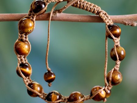 Oneness Tiger s Eye Beaded Bracelet Online