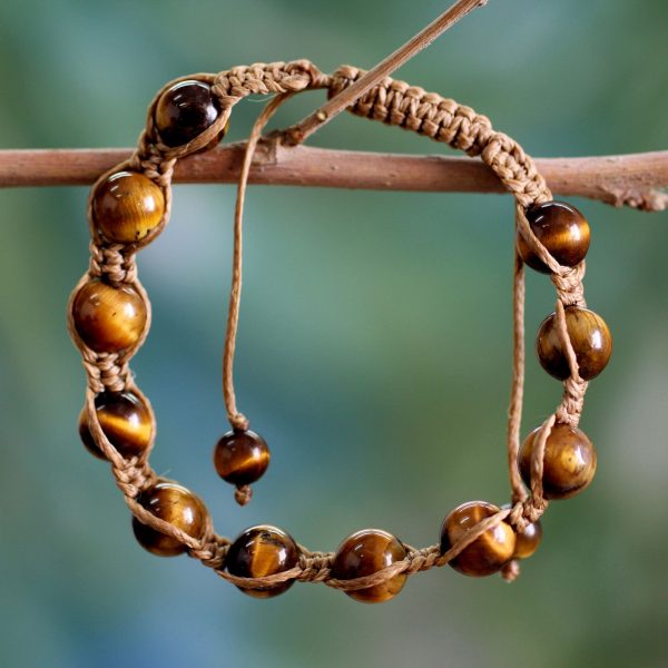 Oneness Tiger s Eye Beaded Bracelet Online