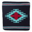 NOVICA  Blue and Red Geometric Wool Throw Pillow Cover,  Red Oaxaca Star  Sale