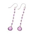 Morning Drops 8-Carat Amethyst Dangle Earrings from India Fashion