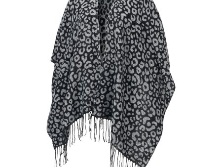 Black Leopard Kennedy Shawl Fashion