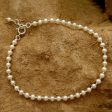 Moon Dew Sterling Silver Pearl Anklet Online now