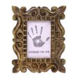 Mughal Majesty Hand-Carved Natural Mango Wood Ornate Photo Frame 4x6 For Discount