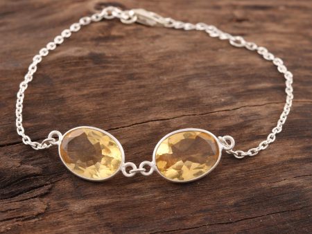 Sunny Glisten 12-Carat Citrine Pendant Bracelet from India Online Sale