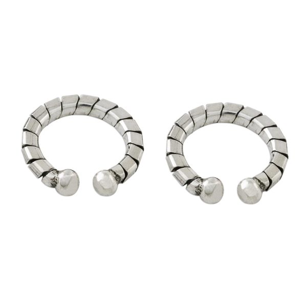 Modern Link Sterling Silver Ear Cuffs Online now