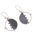 Modern Cosmos Sterling Silver Dangle Earrings Cheap