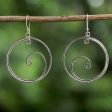 Moon Crests Sterling Silver Earrings Supply