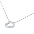 Modern Heart Sterling Silver Necklace Fashion