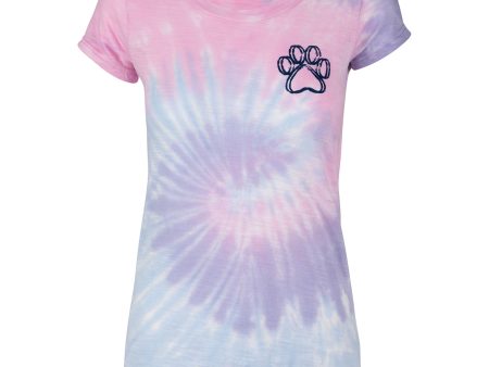 Paw Print Tie-Dye Tee Online