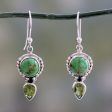 Spring Green Turquoise Earrings Online Sale