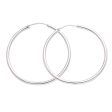 Simple Thoughts Sterling Silver Hoop Earrings For Cheap