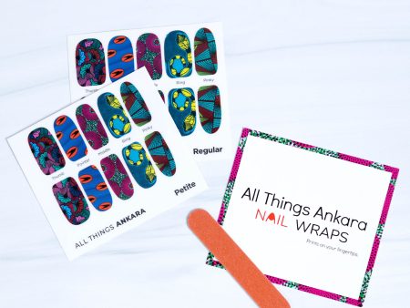 African Print Nail Wraps Sale