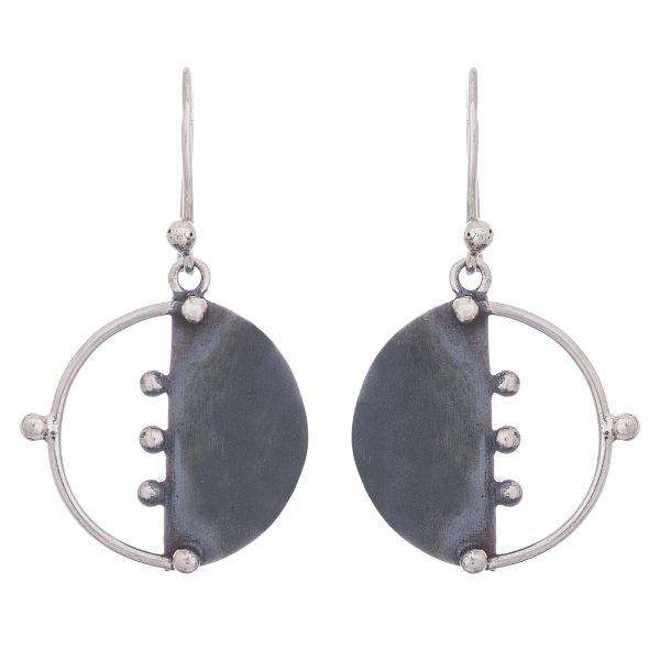 Modern Cosmos Sterling Silver Dangle Earrings Cheap