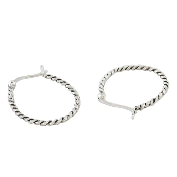 Spiral Onwards Sterling Silver Earrings For Discount