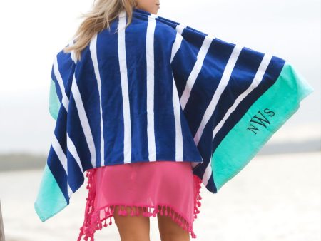 Navy Stripe Beach Towel Online Hot Sale