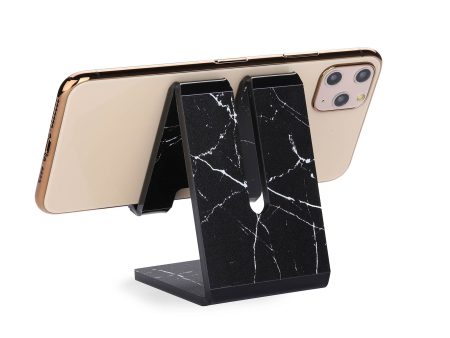 Black Marble Acrylic Phone Stand Fashion