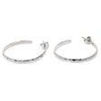 Mosaic in Sterling Hoop Earrings Online Sale