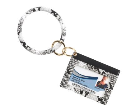 Snakeskin Card Holder Keychain Bracelet For Cheap