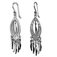 Shining Spears Silver Chandelier Earrings on Sale