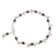 Purple Splendor Silver Amethyst Anklet Online Hot Sale