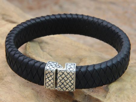 Virile Leather Men s Bracelet Online Sale