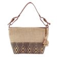 Maya Ixcaco Leather Accent Cotton Shoulder Bag Fashion