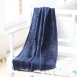 Sapphire Shimmer Embellished Viscose Blend Shawl in Indigo from India Cheap