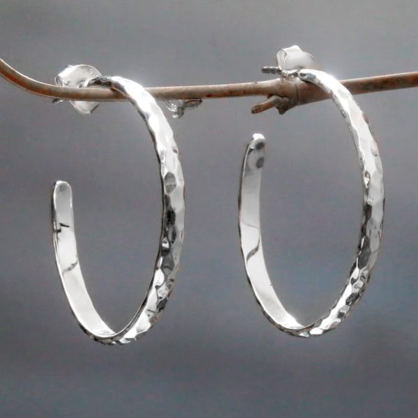 Mosaic in Sterling Hoop Earrings Online Sale