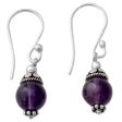 Royal Discretion Amethyst & Silver Dangle Earrings Online Sale