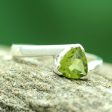 Sterling Silver & Peridot Solitaire Ring Cheap