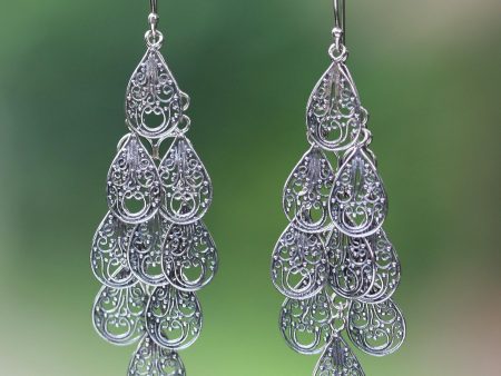 Raindrops Sterling Silver  Earrings on Sale