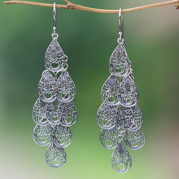 Raindrops Sterling Silver  Earrings on Sale