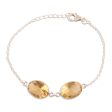 Sunny Glisten 12-Carat Citrine Pendant Bracelet from India Online Sale