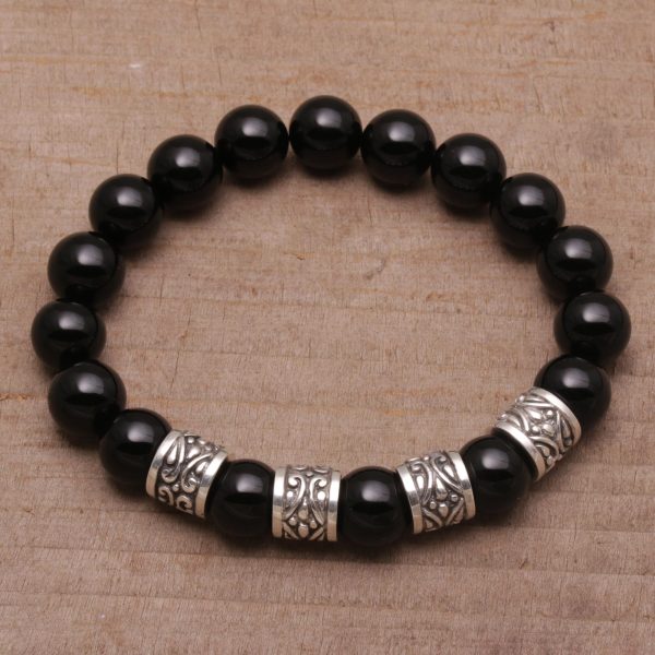 Shrine Shadow Men s Onyx Bracelet Online Hot Sale