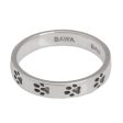 Paw Prints Sterling Silver Band Ring Online Sale