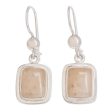 Maya Sunbeam Quartz & Silver Dangle Earrings Online