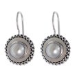 Moon Halo Sterling Silver Earrings Sale