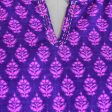 Radiant Orchid Blossom Purple Cotton Tunic For Sale