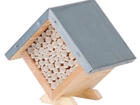 Wood & Metal Bee House Hot on Sale