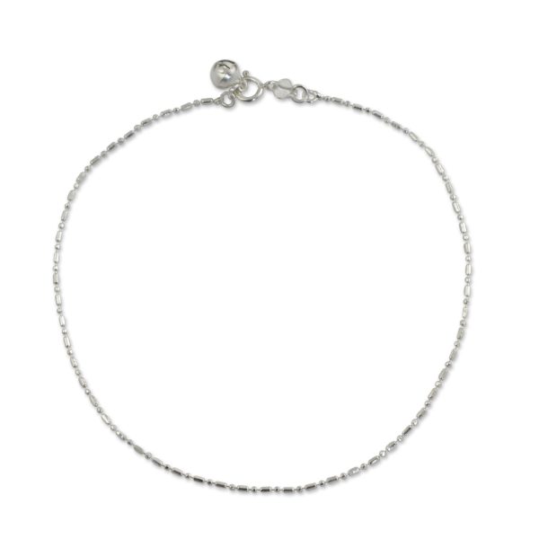 Simple Happiness Silver Chain Anklet Cheap