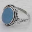 Sky Reverie Chalcedony Cocktail Ring Online Sale