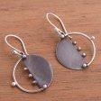 Modern Cosmos Sterling Silver Dangle Earrings Cheap