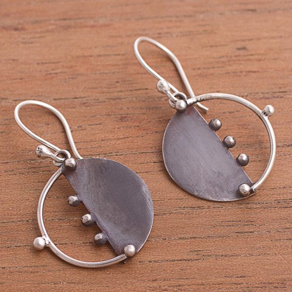 Modern Cosmos Sterling Silver Dangle Earrings Cheap