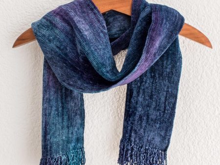 Sapphire Dreamer Blue Bamboo Scarf Hot on Sale