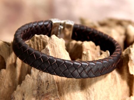 Masculine Leather Men s Cuff Bracelet Sale