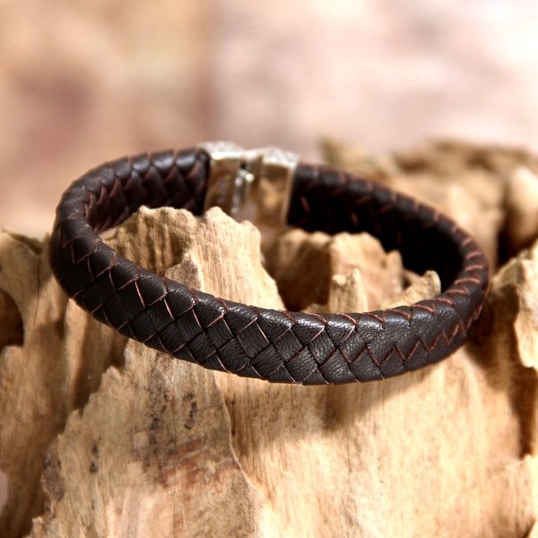 Masculine Leather Men s Cuff Bracelet Sale