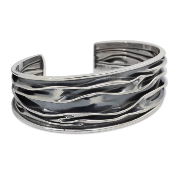 River Silver Cuff Bracelet Online Sale