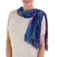 Sapphire Dreamer Blue Bamboo Scarf Hot on Sale