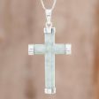 Mayan Cross Sterling Silver Necklace Cheap